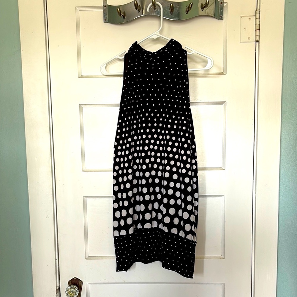 Cato Woman Polka Dot  Knit Top Black and White Size 18/20W